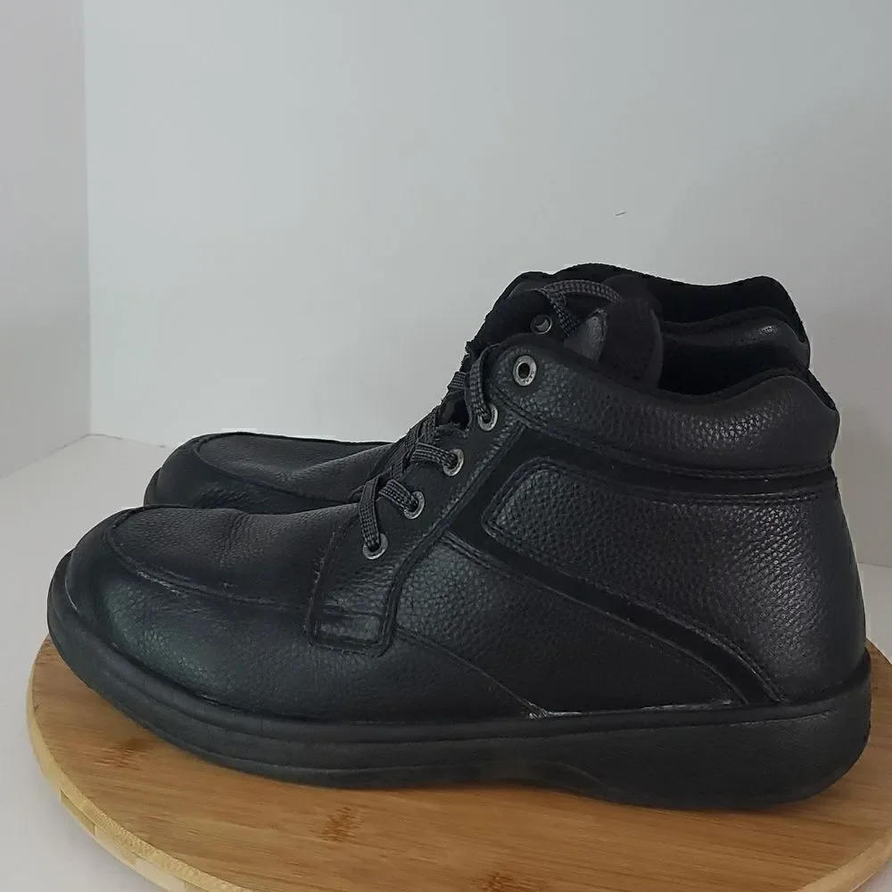 Orthofeet Highline Black Men's Comfort Boots Size 9